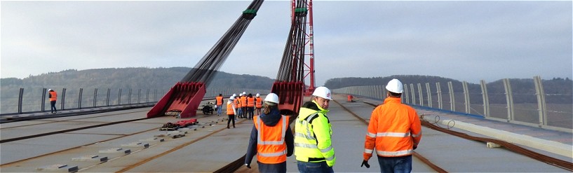 Brückenbaustelle Hochmoselübergang, Exkursion 2017